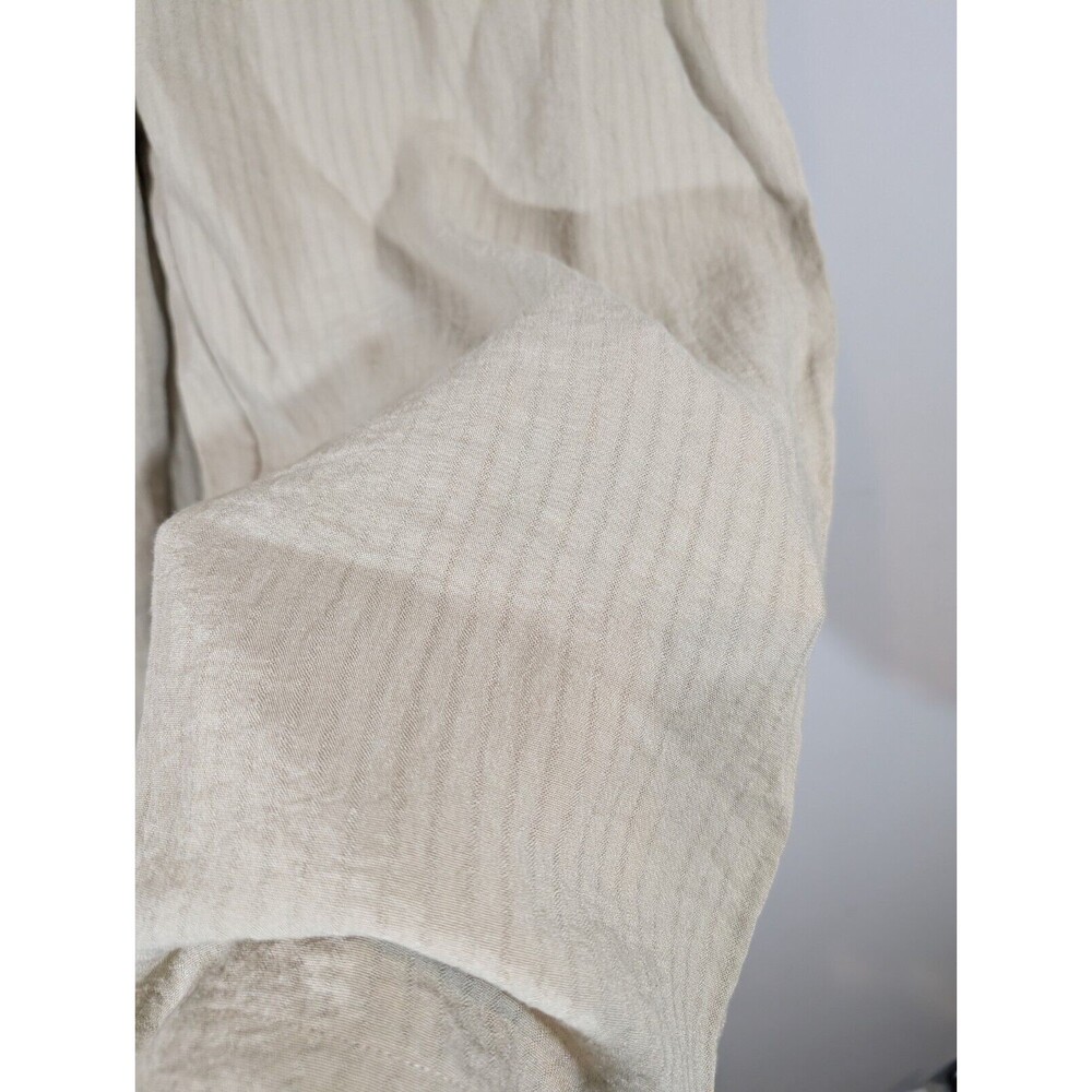 Soft Surroundings Pants Women Plus Sz 3X Tan High Rise Wide Leg Belted Trousers - Picture 4 of 8